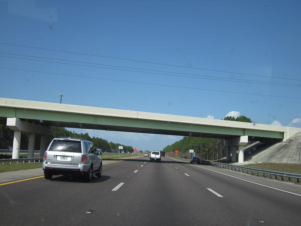 A Interstate 75 no norte da Flórida