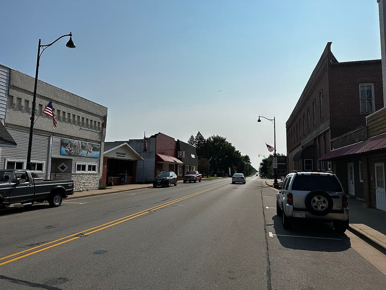 Rua principal de Plainfield, Wisconsin