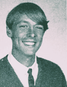 Richard Chase no anuário do colégio Mira Loma, 1967