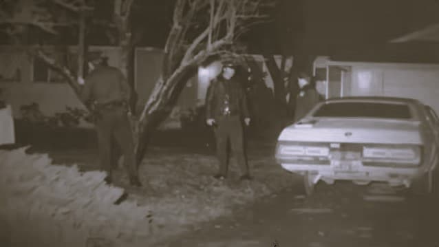 A casa de Ambrose Griffin em Sacramento, foto da polícia, dezembro de 1977