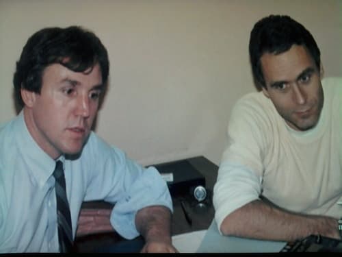 Bill Hagmaier, do FBI, e Ted Bundy durante a última entrevista no corredor da morte